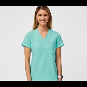 Aqua blue scrub set